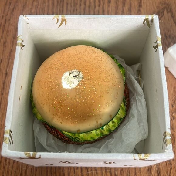 Old World Christmas Blown Glass Ornament—Hamburger - Picture 5 of 5